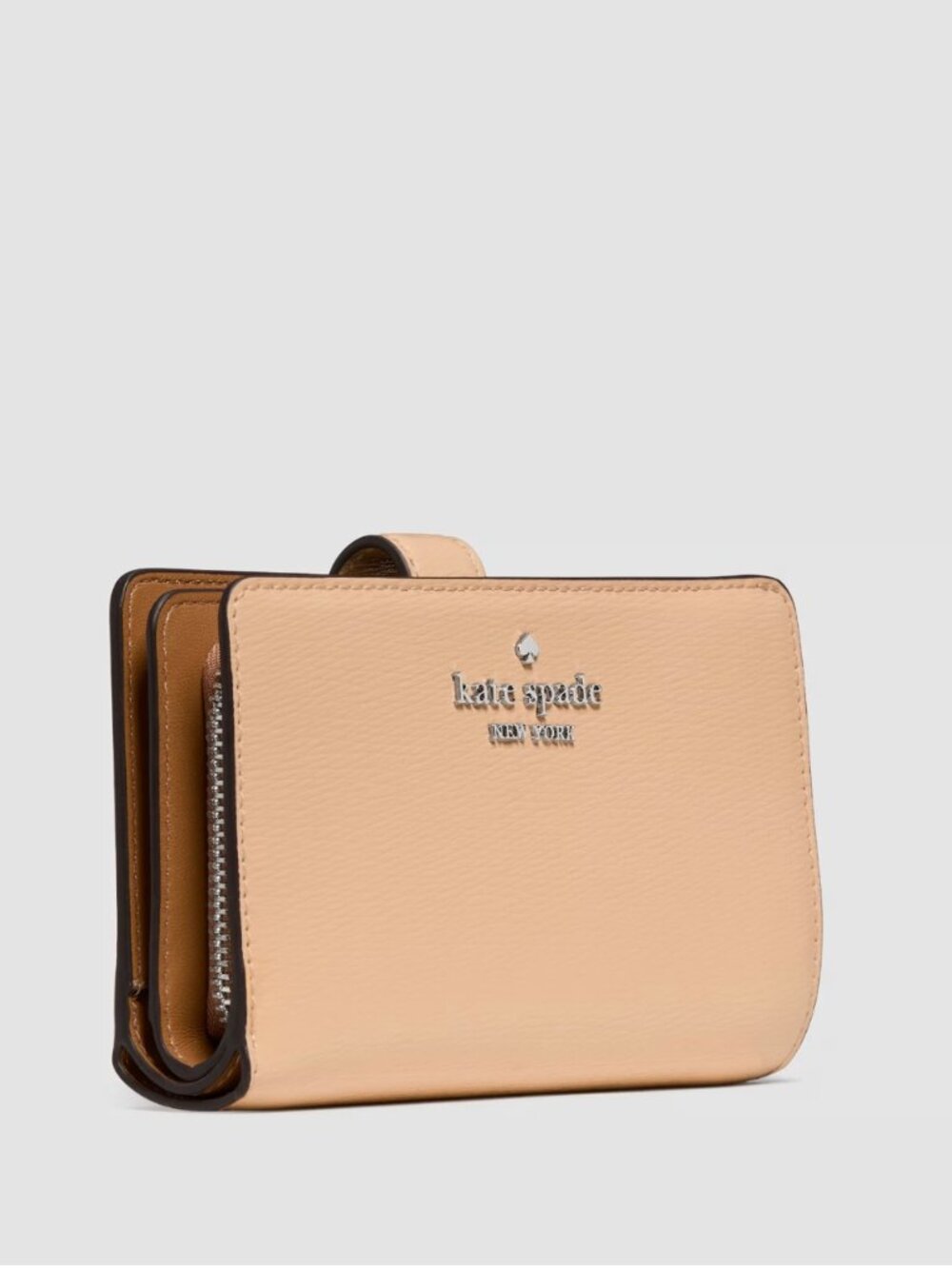 New Kate Spade Medium Compact Bifold Wallet Patent Leather Citrus Glaze